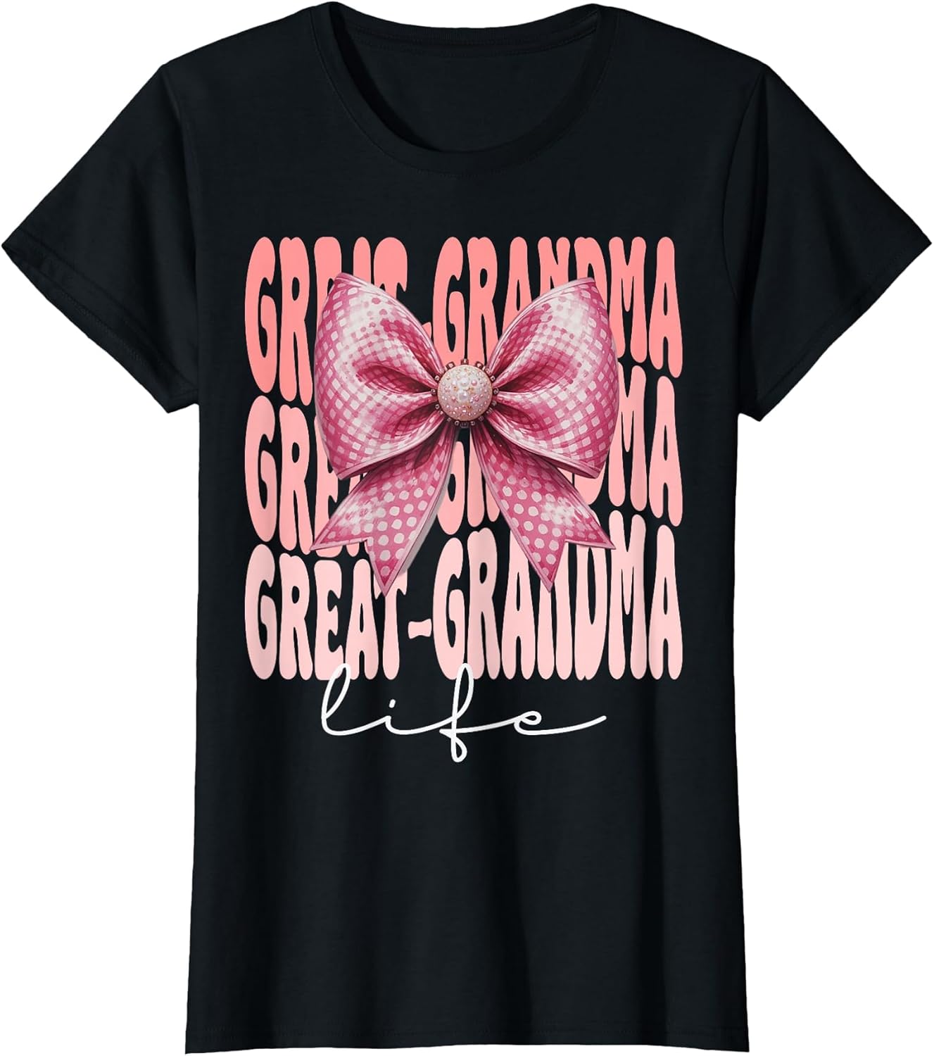 Great-Grandma Coquette Bow Pink Cute Grandma Mother's Day