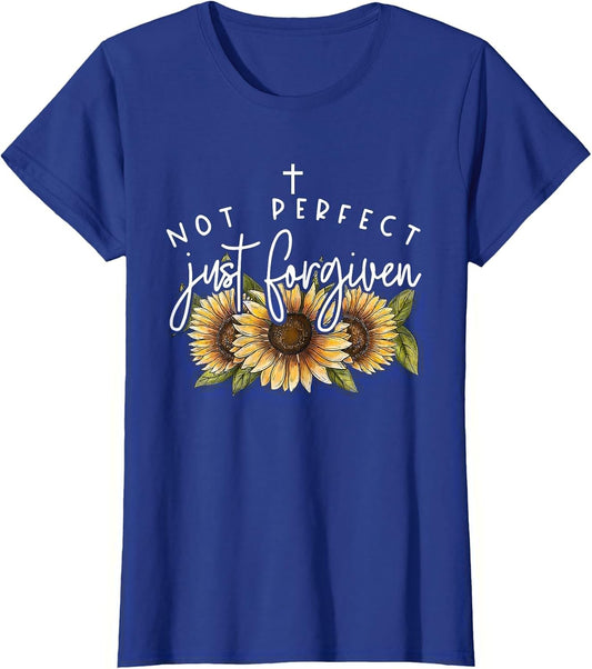 Not Perfect Just Forgiven Sunflower
