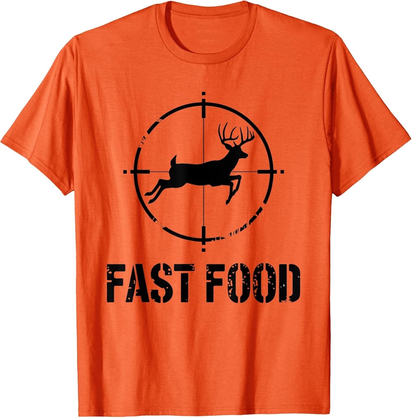 Funny Hunting Shirts Fast Food Deer Shirt Orange