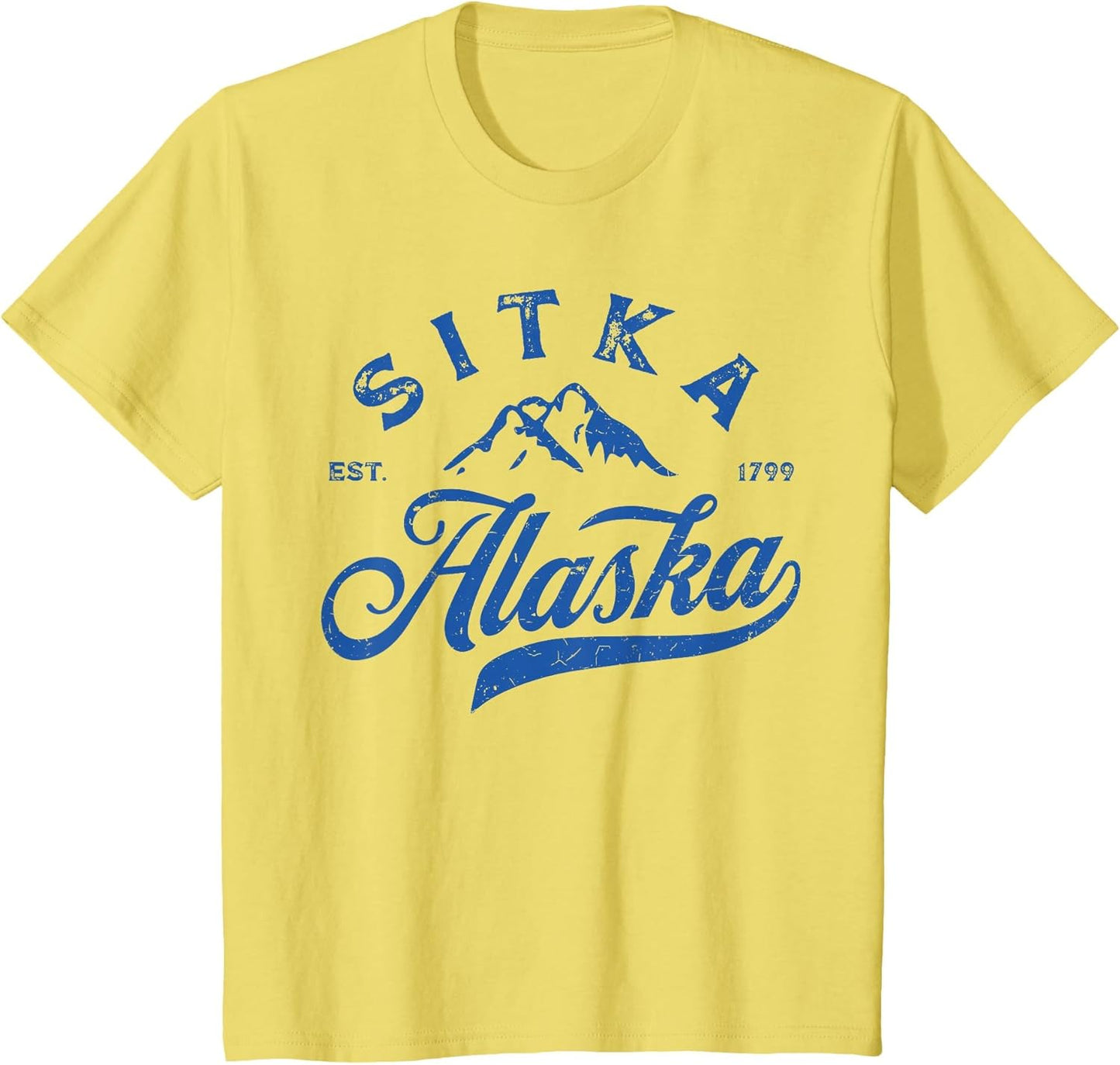 Vintage Sitka Alaska AK Mountains Family Vacation Souvenir