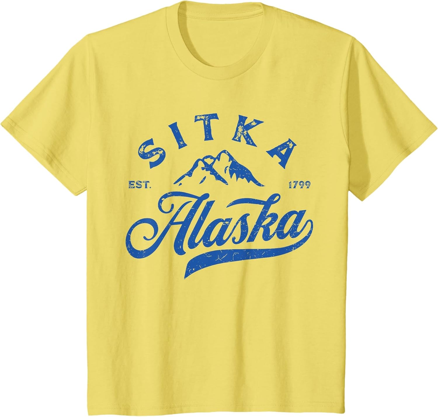 Vintage Sitka Alaska AK Mountains Family Vacation Souvenir