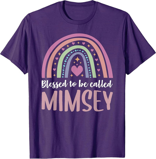 Mimsey Shirt Grandma Women Mothers Day Blessed Mimsey