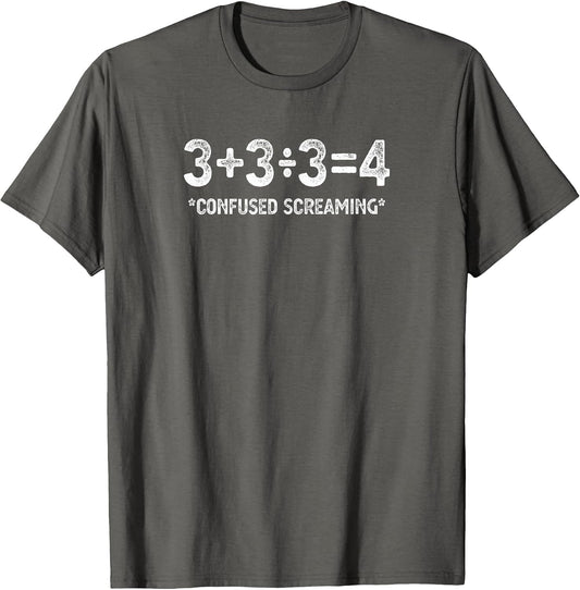 Funny Math Formula Confused Screaming Nerd Geek Math Humor