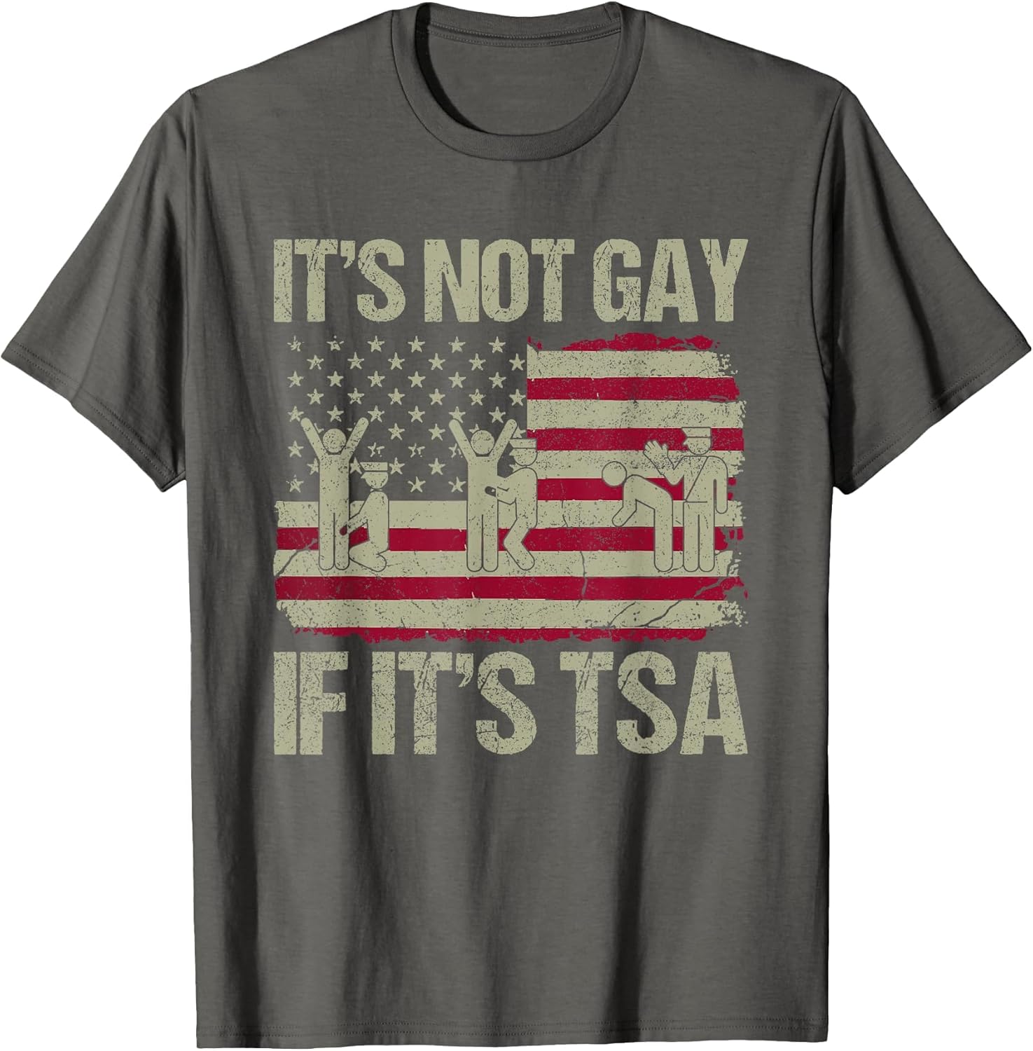 Distressed It is Not Gay If It's TSA Funny Security