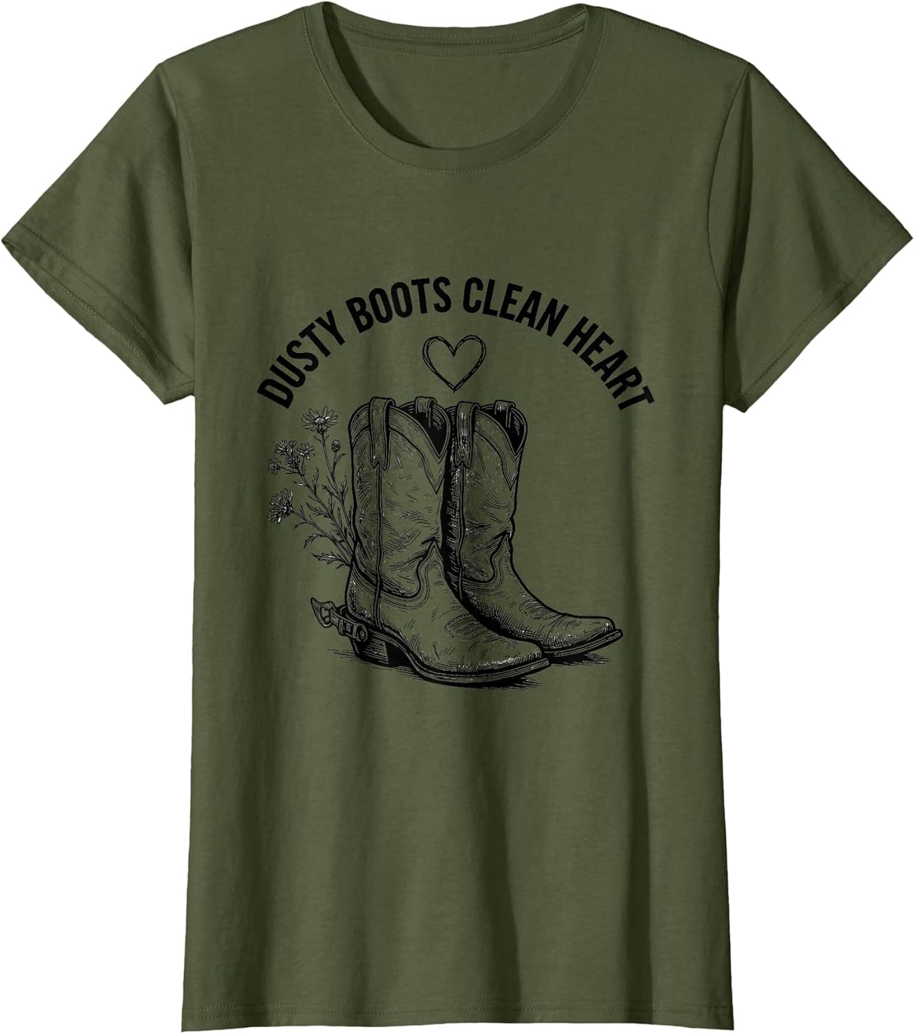Dusty Boots Clean Heart Western Country Design