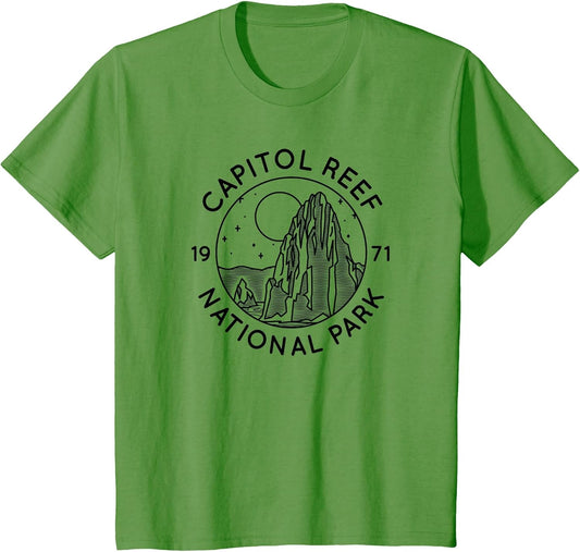 Capitol Reef National Park Cool Black Line Art Outdoor