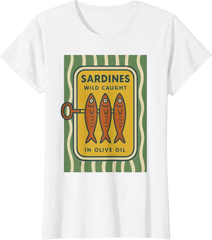 Sardine Retro Cute Vintage Fish Tin - Classic Mediterranean