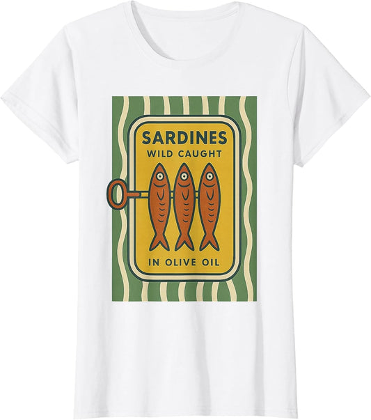 Sardine Retro Cute Vintage Fish Tin - Classic Mediterranean