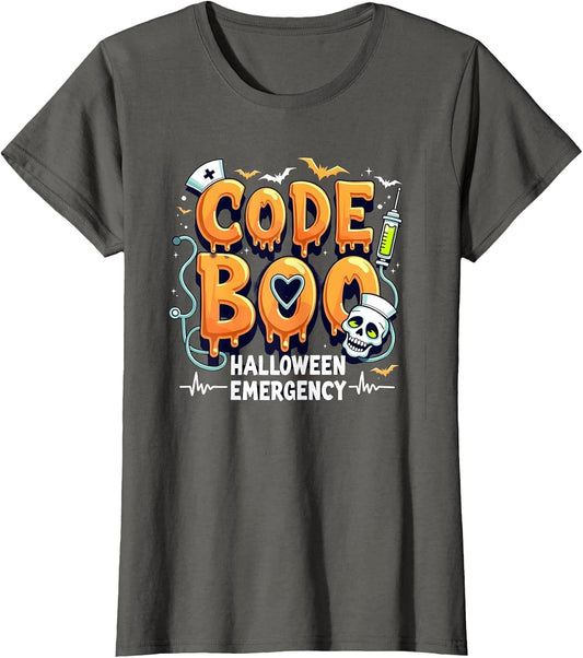 Halloween Emergency Code Boo Medical Hospital Nurse