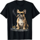Retro French Bulldog Smoking Cigar Whisky Lover Funny Dog