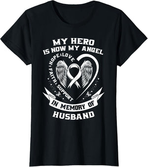 in Memory of My Husband Lung Cancer Awareness Wings Memorial