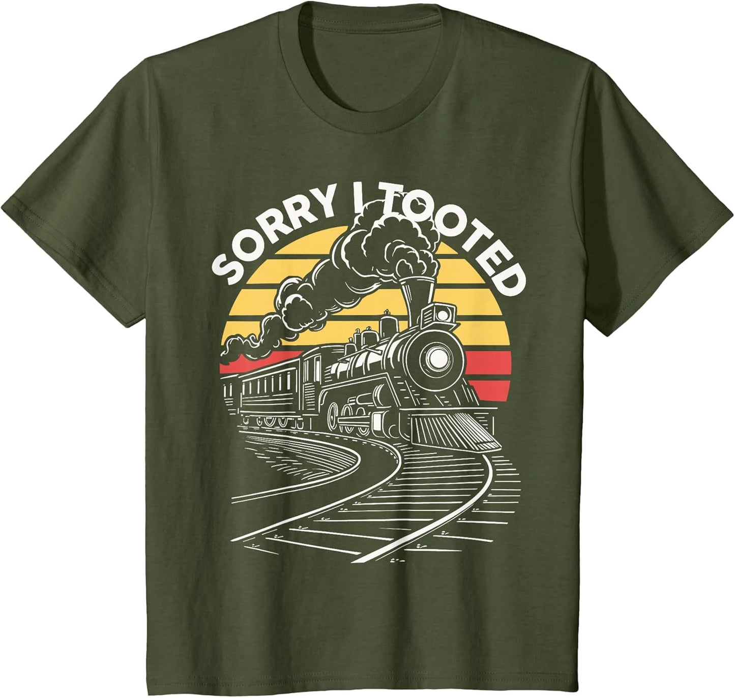 Kids Toddler Sorry I Tooted Train Locomotive Railroad Kids Boys