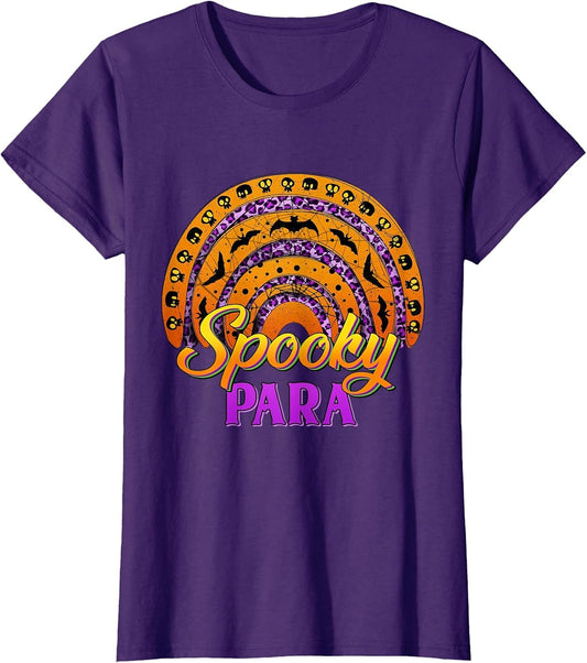 Spooky para Witch Skull Rainbow Halloween Costumes