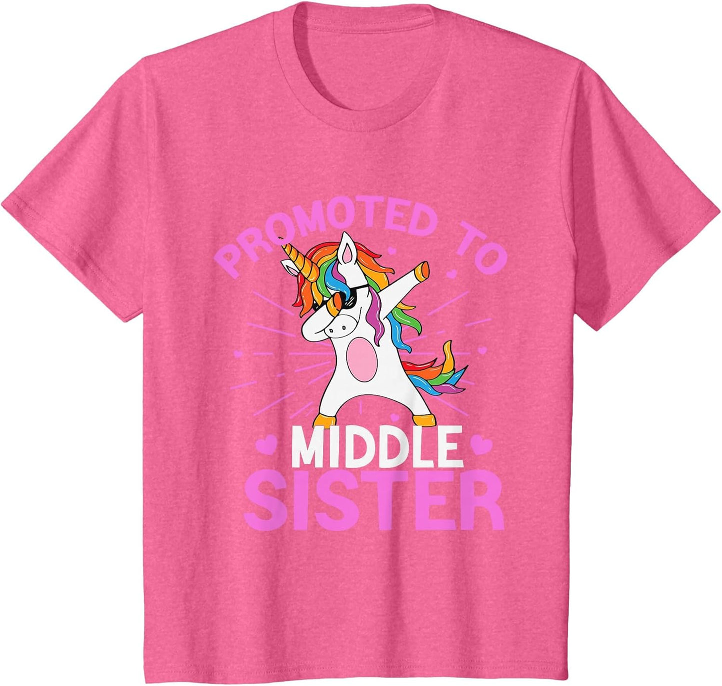 Kids Promoted to Middle Sister Unicorn Baby Announcement Toddler