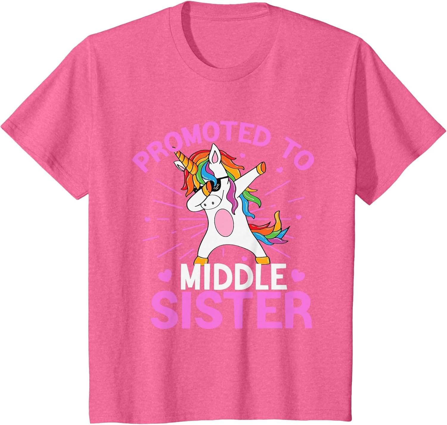 Kids Promoted to Middle Sister Unicorn Baby Announcement Toddler