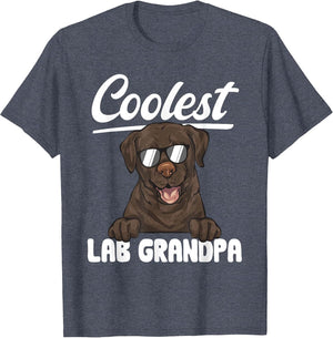 Chocolate Labrador Retriever Dog Coolest Lab Grandpa