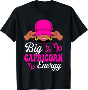 Big Capricorn Energy Sassy Black Woman Zodiac Sign