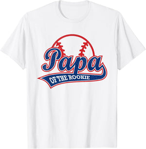 Funny Retro Baseball Papa of The Rookie