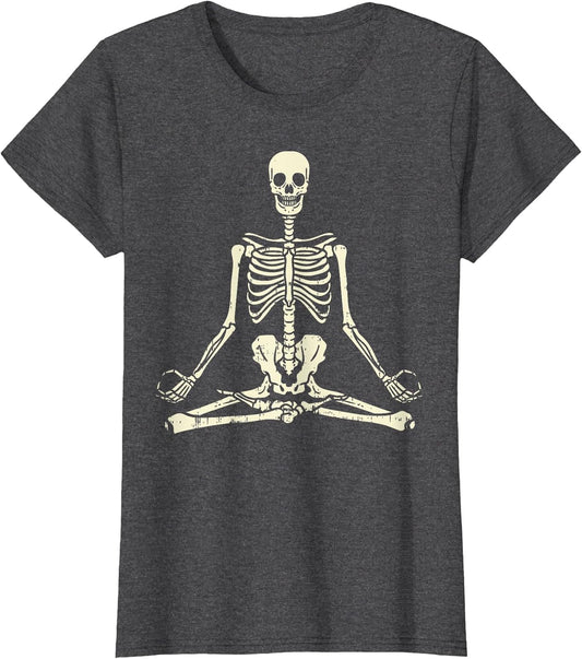 Meditating Skeleton Lotus Yoga Zen Balance Halloween Costume