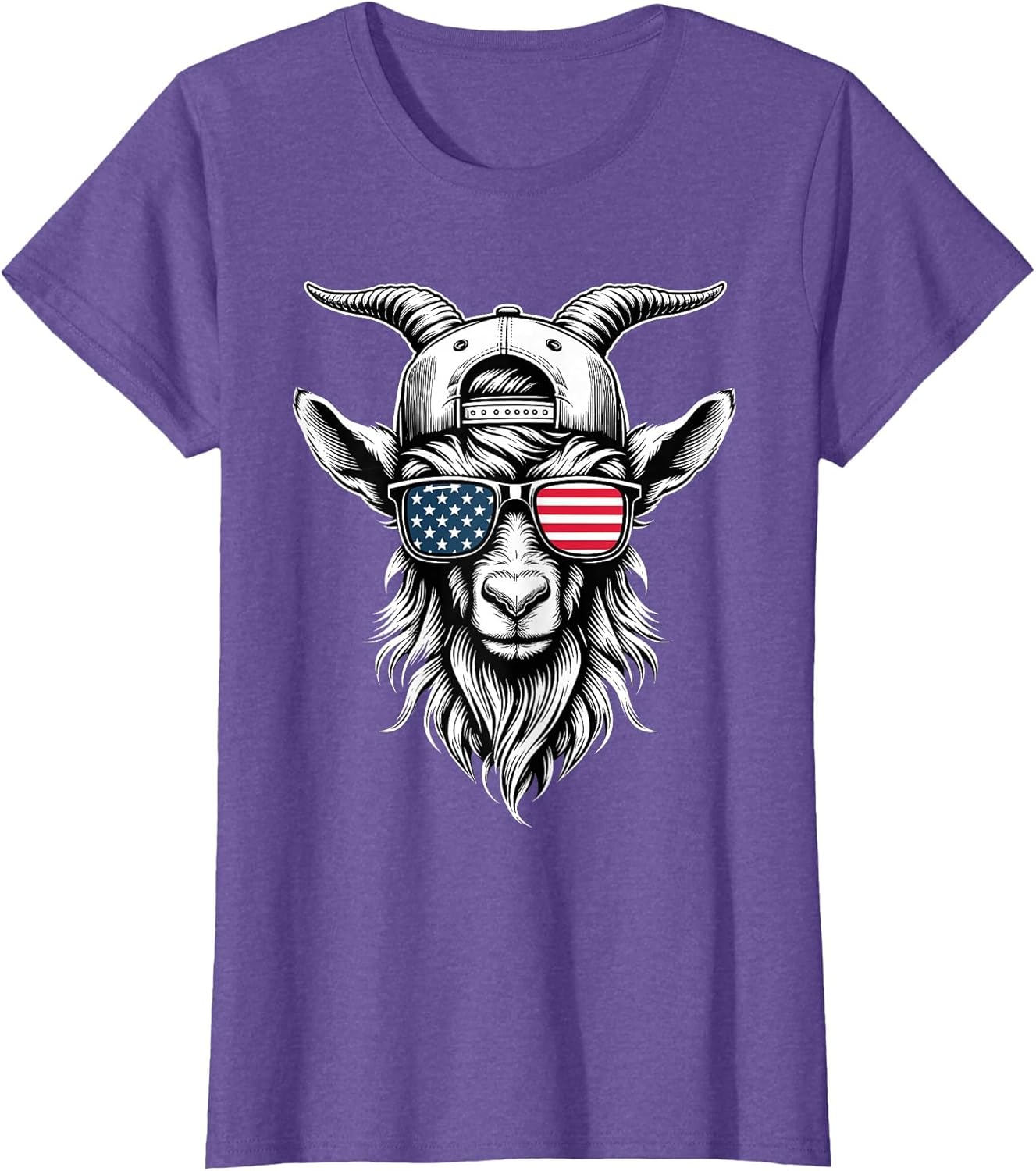Goat Farm Patriotic Farmer 4th of July USA American Flag