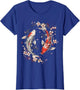 Cherry Blossom Koi Carp Fish Japanese Sakura Graphic Art