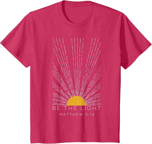 Be The Light Christian Jesus Faith Bible Verse Sunburst