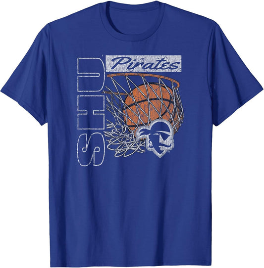 Seton Hall Pirates Vintage Basketball 90's Royal