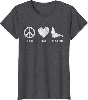 Peace Love Sea Lion Lover Funny Sea Lion Quote