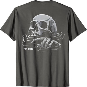 (ON Back) I'm Fine Skeleton Drowning Skeleton I'm Fine
