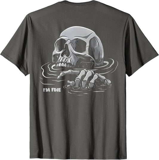 (ON Back) I'm Fine Skeleton Drowning Skeleton I'm Fine