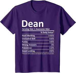 Dean Nutrition Funny Birthday Personalized Name Gift