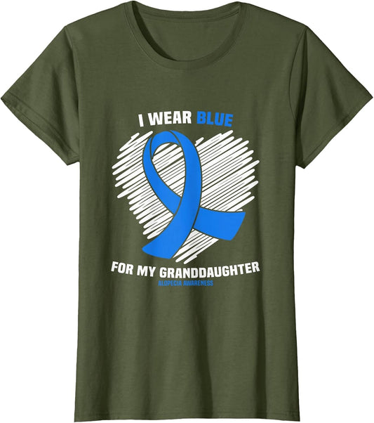 I Wear Blue for My Granddaughter Alopecia Awareness
