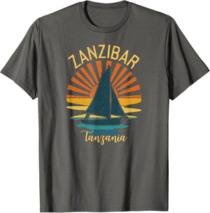 Vintage Zanzibar Tanzania Africa Sunset Sailing