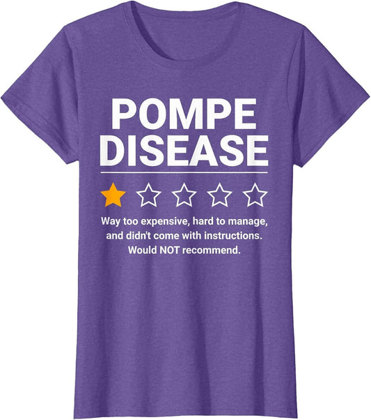 Pompe Disease One Star Rating Funny Pompe Disease Awareness