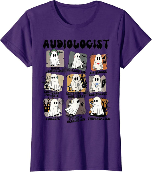 Audiologist Halloween Ghosts Audiology Therapist