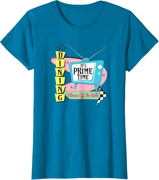 50's Retro TV Prime Time Dining Elbows Off The Table