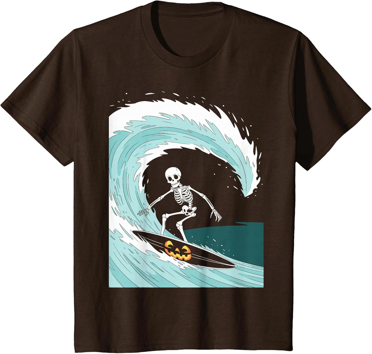 Funny Skeleton Surfing Lovers Spooky Halloween Surfer Ghosts