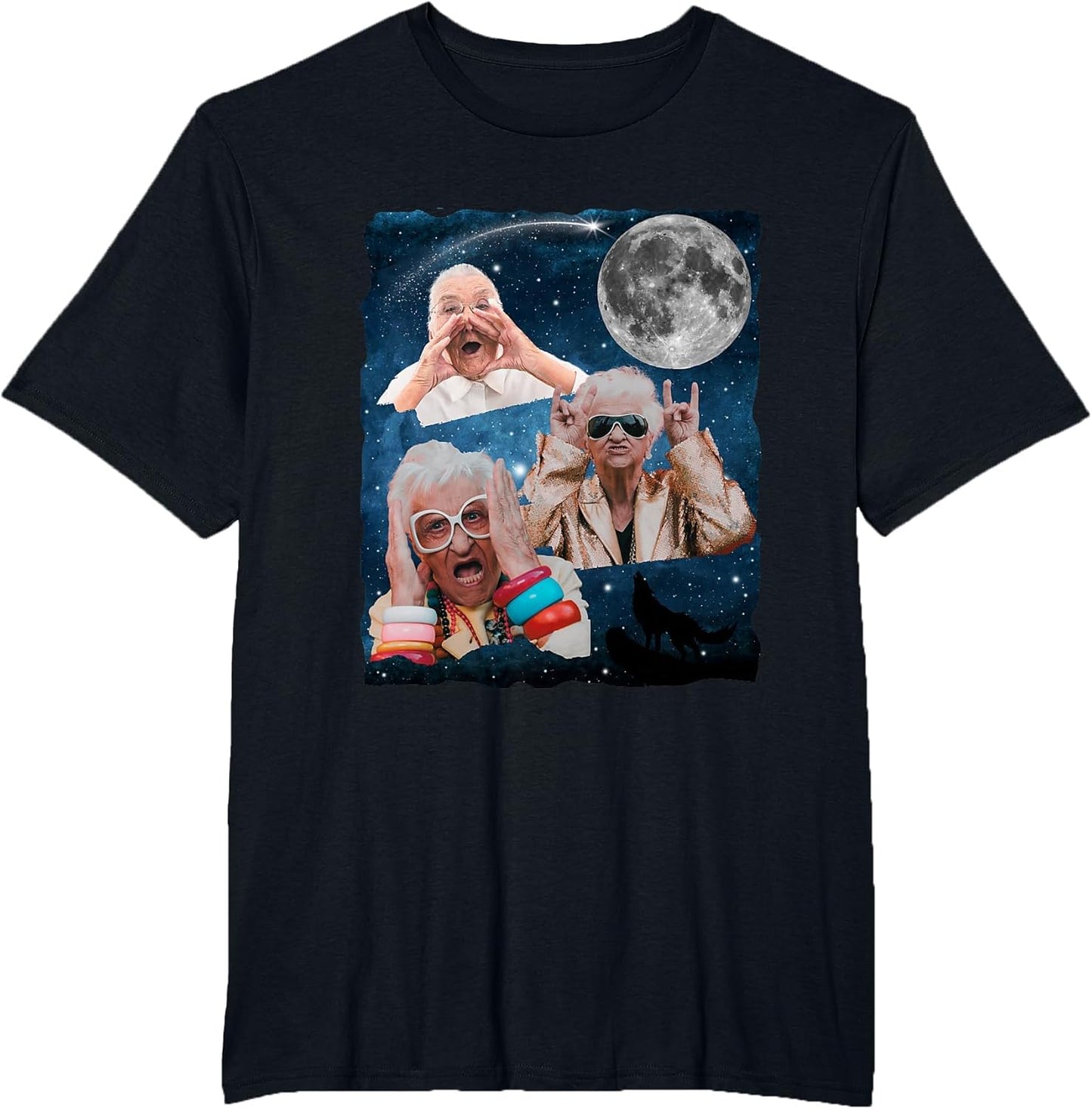 Three Granny Moon | 3 Old Ladys Howling Weird Unhinged Meme