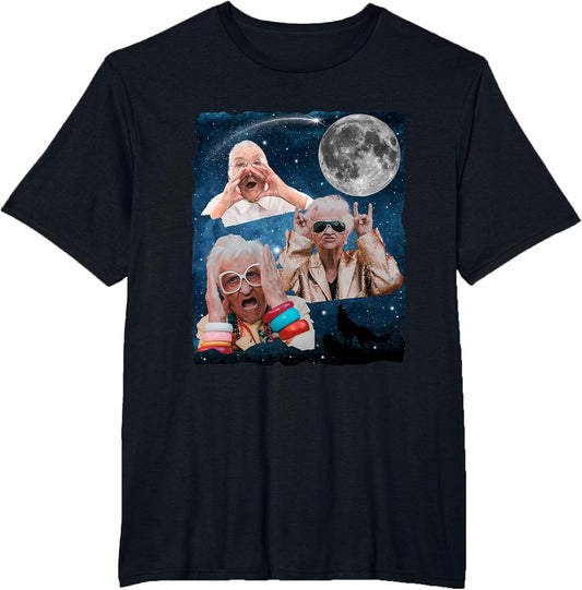 Three Granny Moon | 3 Old Ladys Howling Weird Unhinged Meme