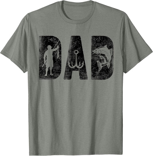 Fishing Dad Birthday Classic Bold Font Fish Daddy