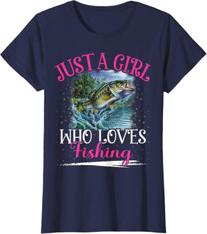 Just A Girl Who Loves Fishing Girls
