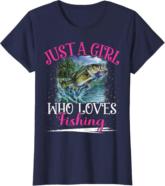 Just A Girl Who Loves Fishing Girls