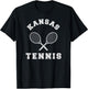 Kansas Vintage Tennis Team Distressed Retro 90s Vibe Racket