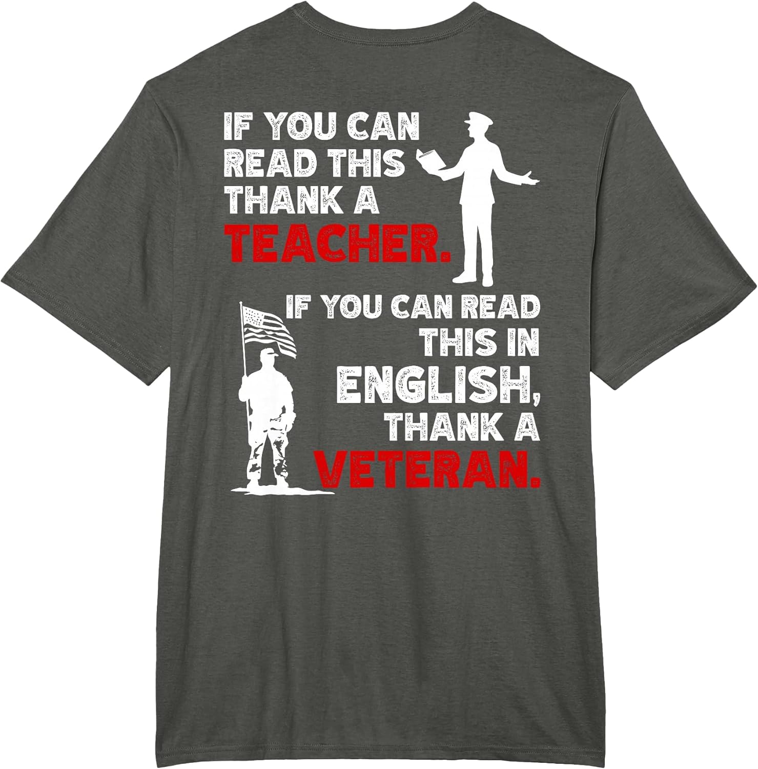 If You Can Read This Thank a Teacher Veteran Patriotic Quote