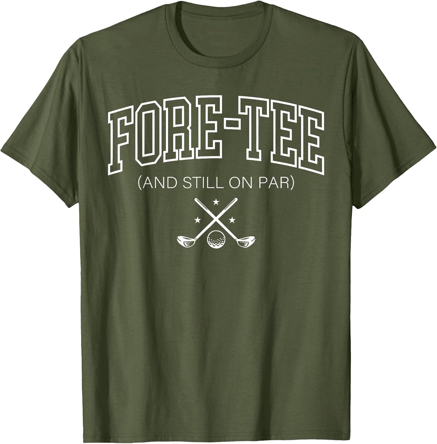 Retro Fore- and Still On Par Golf 40th Birthday Golfer