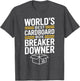 Funny Cardboard Box Breaker Downer Sarcastic Recycling Hero