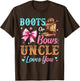 Boots or Bows Uncle Loves You Gender Reveal Family