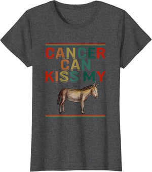 Cancer Can Kiss My Ass Cute Donkey Support Cancer Awareness