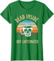 Dead Inside But Caffeinated Skull Coffee Mug Retro Sunset