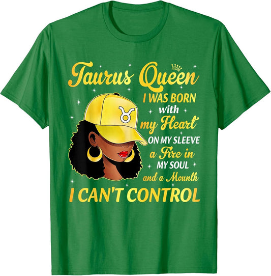 Taurus Queen Black Woman with Cap Hat Afro Girl Zodiac